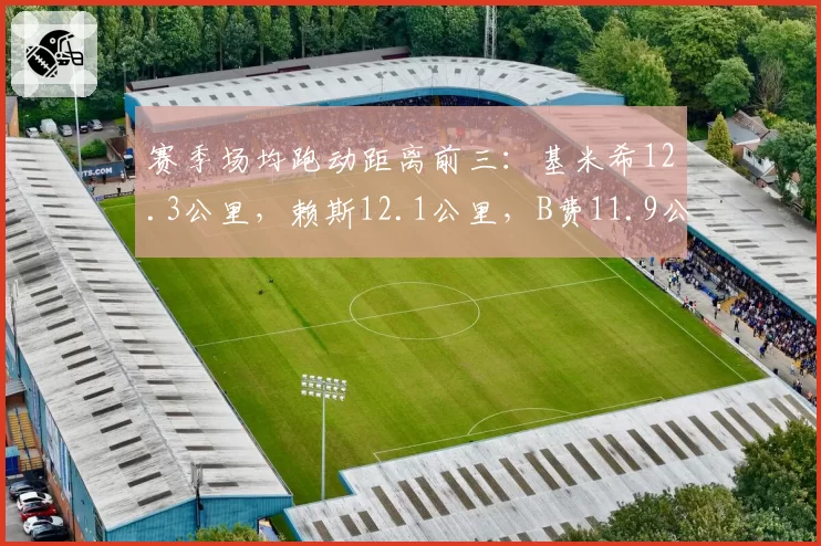 赛季场均跑动距离前三:基米希12.3公里,赖斯12.1公里,B费11.9公里